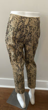 Load image into Gallery viewer, PARISIAN SIGNATURE Snakeskin Print Cropped Ankle Stretch Pants Side Zip Size 10
