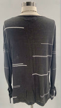 Load image into Gallery viewer, Charli Gray Linen Striped Pullover Sweater
