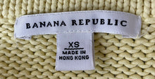 Load image into Gallery viewer, BANANA REPUBLIC Cardigan Sweater Jacket Yellow Buttons  Size XS Excellent
