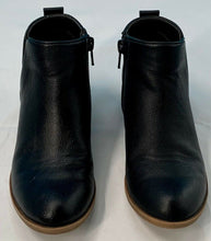 Load image into Gallery viewer, Treasure &amp; Bond Girls Ankle Booties Black Brown Cuban Heel Round Toe Zip Up 1 M
