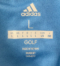 Load image into Gallery viewer, Adidas Golf Blue Zip Lightweight Pullover Sweater Belmont Hills Men&#39;s L
