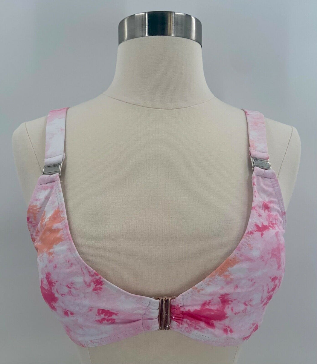 Shein Allover Graphic Tie Dye High Waisted Bikini Swimsuit Large New