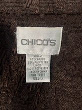 Load image into Gallery viewer, Chico&#39;s  Brown Embroidered Design blazer Size 0 Standard 4
