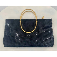 Load image into Gallery viewer, Vintage Warren Reed Black Mesh Purse
