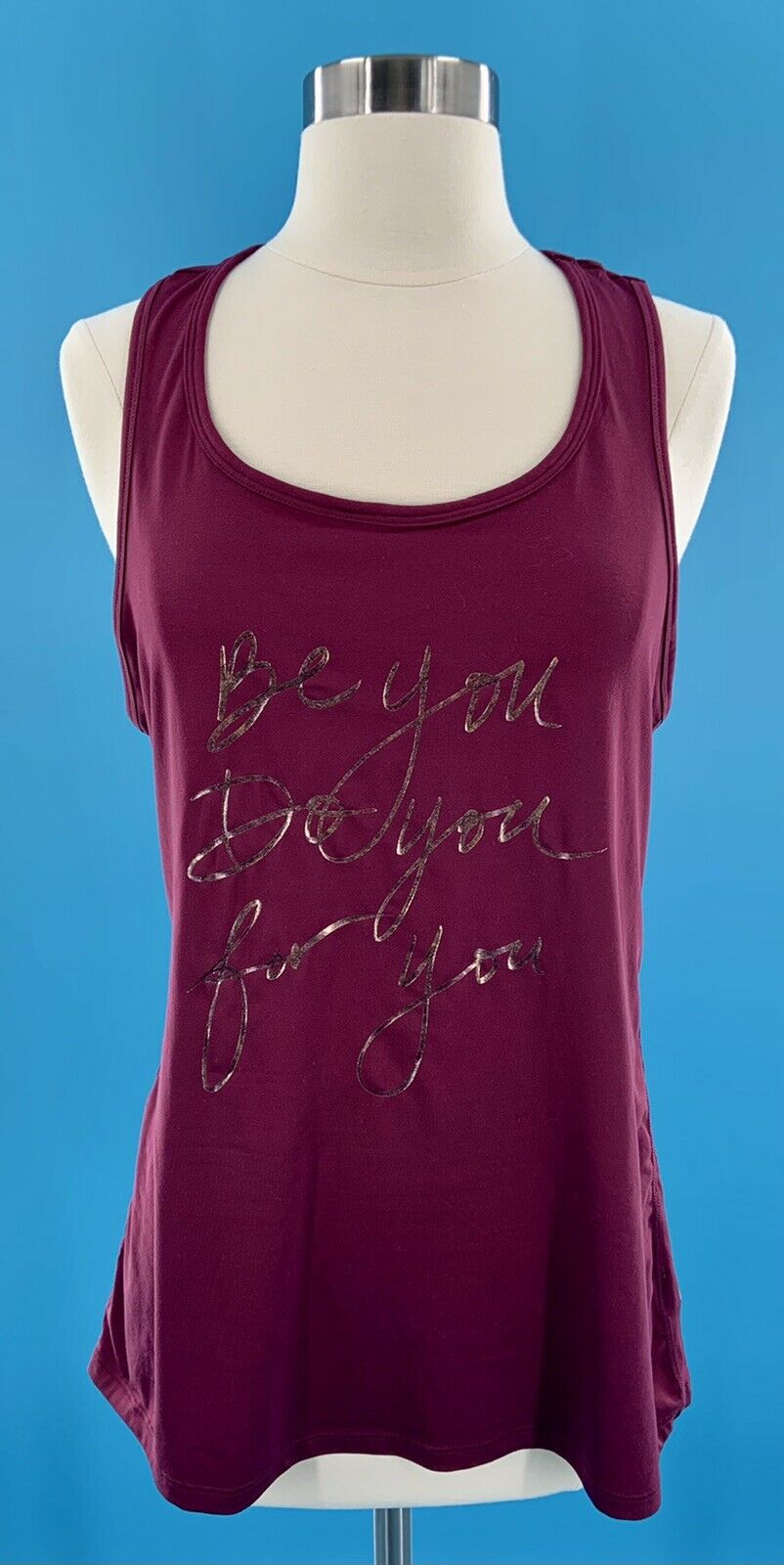 Champion Women's Tank Racerback Be You Do You For You Size Medium