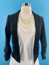 Load image into Gallery viewer, Charlotte Russe Women&#39;s Cropped Blazer polkadot lining Size Small
