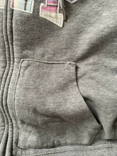 Load image into Gallery viewer, Women&#39;s Gap Sherpa Lined Full Zip Hoodie Pink Plaid Logo Size Small
