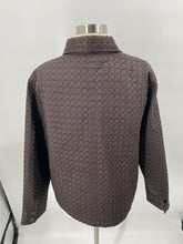 Load image into Gallery viewer, Chicos Brown Jacket Design Stitch Embroidered Button Front Light Size 2.5 Large
