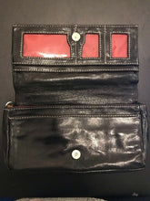 Load image into Gallery viewer, Nine West Womens Hobo Handbag With Wallet Black Dual Handle Zipper Medium

