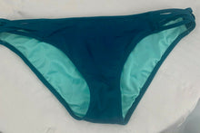 Load image into Gallery viewer, Shade &amp; Shore Bikini Teal Top 34D Bottom Medium Excellent Removable Straps
