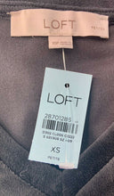 Load image into Gallery viewer, NWT Ann Taylor Loft Women’s Black Studded Velvet V-neck Top Blouse XS P

