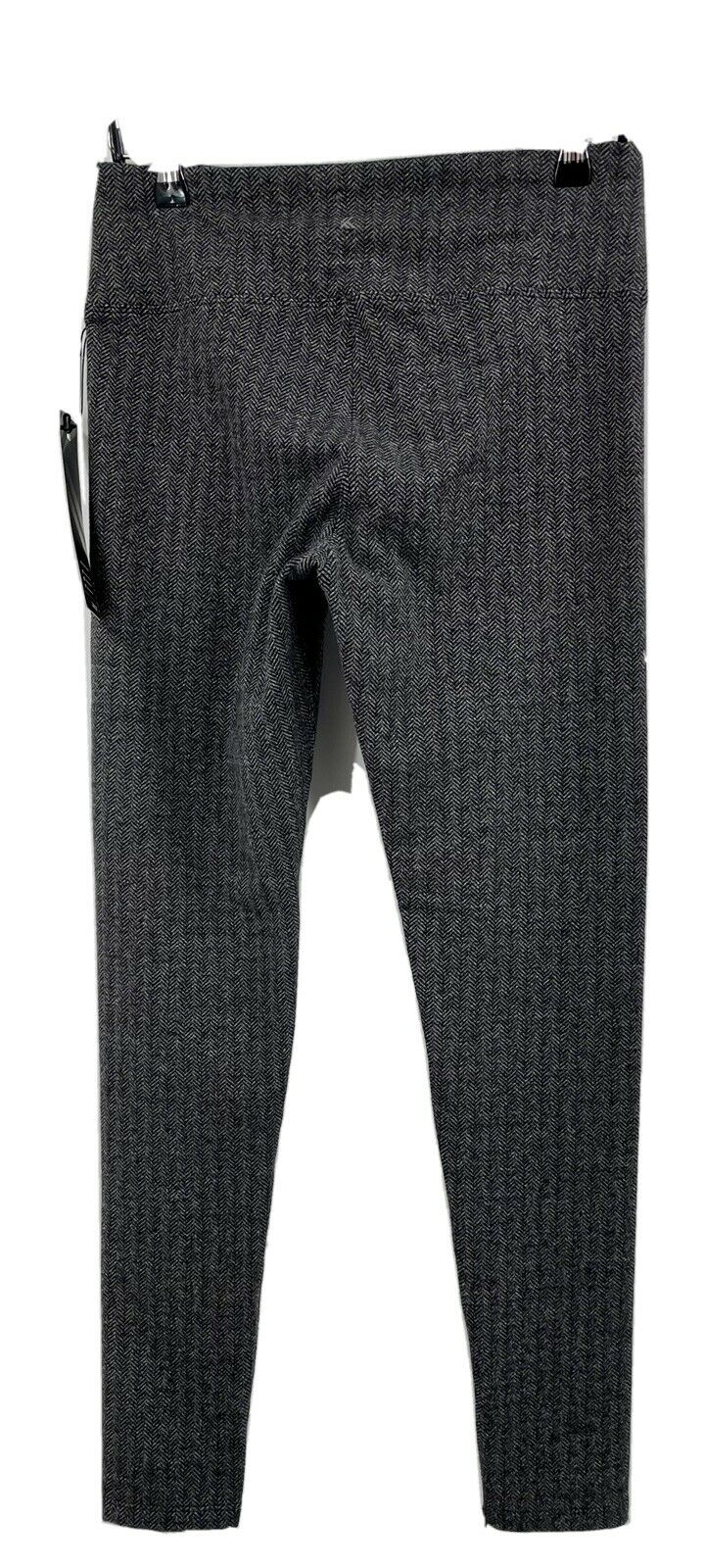 Kyodan Active Wear Black Gray Hounds Tooth Leggings Petites Size S Pull On Pants