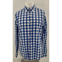 Load image into Gallery viewer, Mens Bonobos Light Weight Blue White Checkered Button Down Long Sleeve Size M
