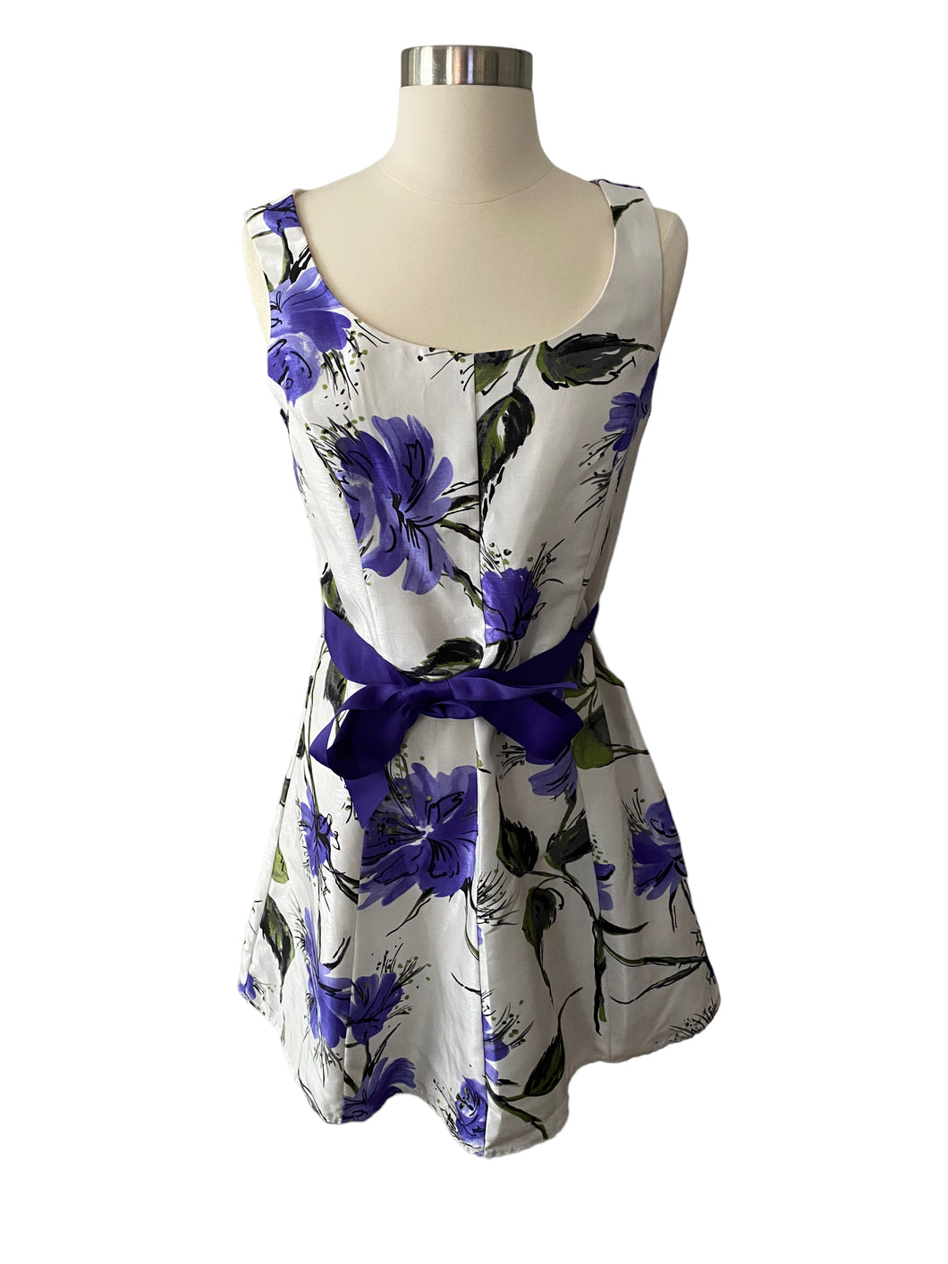 Tiana B Purple Floral Dress Size 4
