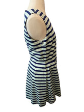 Load image into Gallery viewer, Gap Sleeveless Dark Blue light Blue  Striped Dress Size 6
