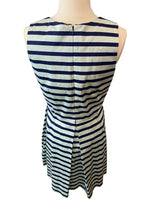 Load image into Gallery viewer, Gap Sleeveless Dark Blue light Blue  Striped Dress Size 6
