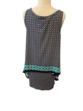 Load image into Gallery viewer, Max Studio Sleeveless Shark Bite Dress Size Medium
