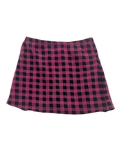 Load image into Gallery viewer, Girls Pink And Black Checked Skirt Size Small (8)
