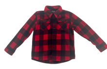 Load image into Gallery viewer, Boys Old Navy Thick Black Red Check Flannel Shirt Size 6-7
