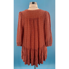 Load image into Gallery viewer, ANTHROPOLOGIE Holding Horses Tunic Dress Size XS Rust V-Neck Boho Festival
