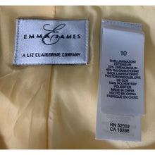 Load image into Gallery viewer, Emma James Women’s Liz Claiborne Yellow Jacket  Blazer Size 10
